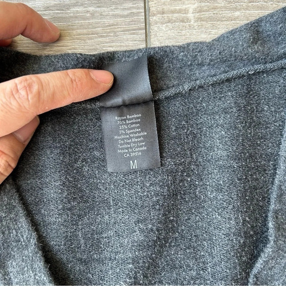 Bamboo  Jersey From Brandwear V Neck Big Pockets Sweatshirt - Picture 6 of 15